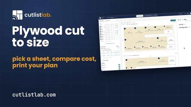 Guide video: Getting sheets cut at the store