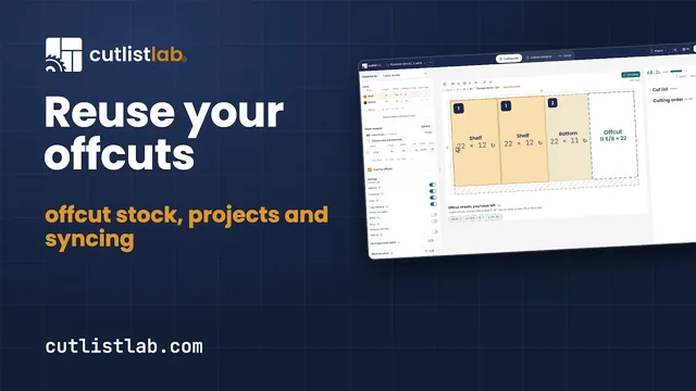 Guide video: Reuse offcuts and track projects