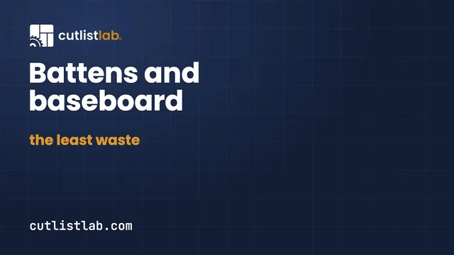 Guide video: Battens, baseboard and profiles